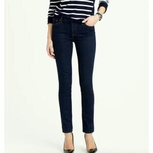 J. Crew Jeans‎ Womens 26 Blue Denim Reid Raw Hem Denim Ankle Cotton